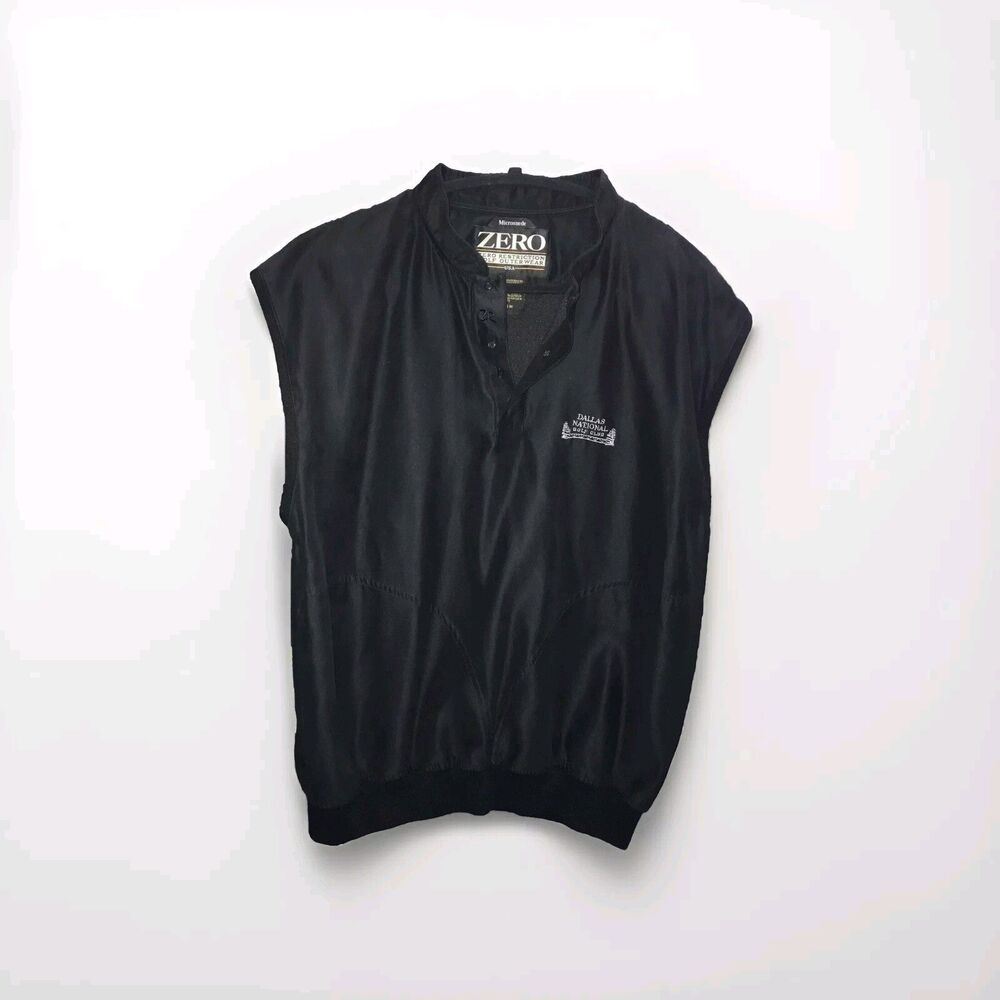 Zero Restriction Microsuede Jacket Mens Medium Golf‎ Logo Vest Golfing Outerwear